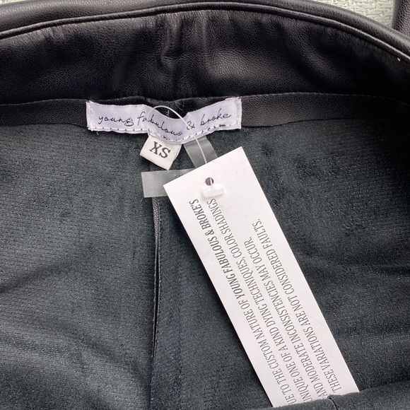 NWT Young Fabulous & Broke Faux leather pants - Picture 10 of 12